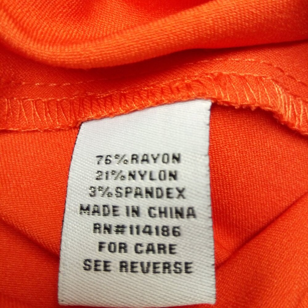 Orange Pencil Skirt LG NWOT - Picture 3 of 6